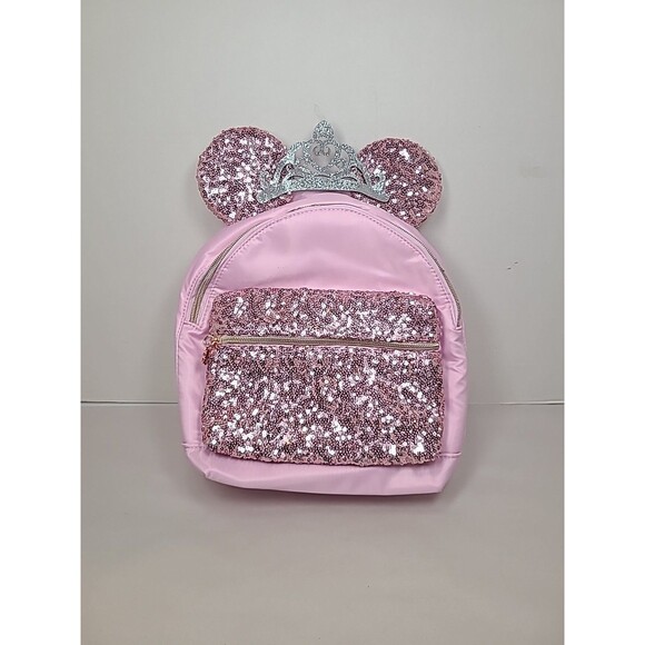 Disney Pink Sequin Backpack Bibbidi Bobbidi Boutique Kids Backpack New